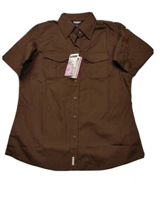 Blackhawk Women's Large Chocolate Brown Short Sleeve Lightweight Tactical Shirt - Picture 1 of 9