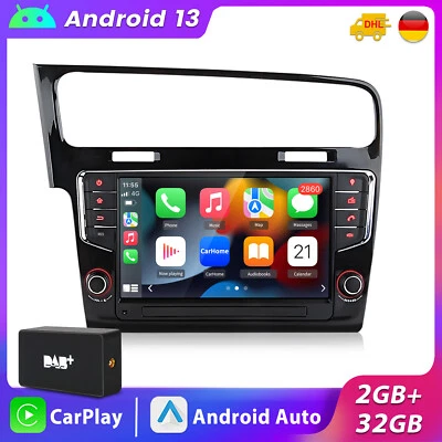 Für VW Golf VII MK7 2013-2020 Android 13 Autoradio Carplay GPS Navi WIFI DAB KAM - Bild 1 von 4