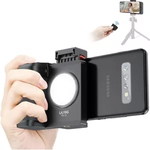 UURIG Bluetooth Wireless Remote Handheld Hand Grip Shutter w/ Fill Light black - Picture 1 of 9