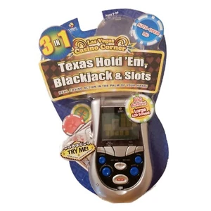 MGA Handheld Game Las Vegas Casino Corner Texas Hold Em Poker Blackjack Slots - Picture 1 of 5