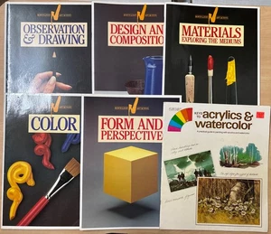 Lot 5 North Light Art School Instruction Drawing Books + Bonus Acrylics Book! - Imagen 1 de 17