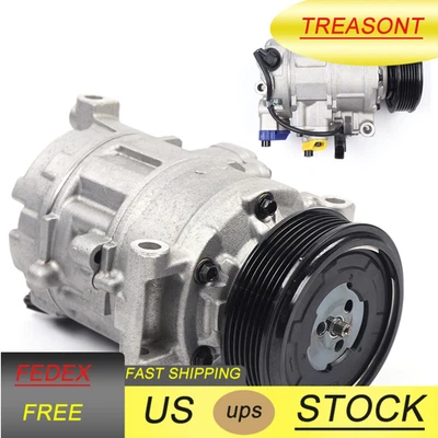 A/C Air Compressor & Clutch Fit For 2006 2009 2010 Audi A4/ A4 Quattro 1.8L 2.0L Foto 1 de 4