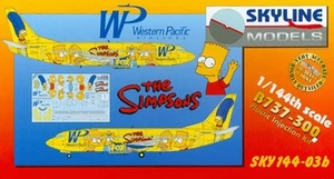 Skyline Models 1/144 Boeing 737-300 Western Pacific "The Simpsons" - Picture 1 of 3