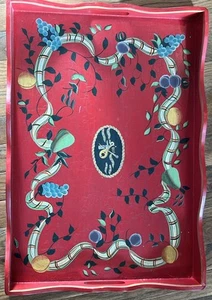 Two's Company hand painted tray by Jane Keltner Designs - Picture 1 of 7