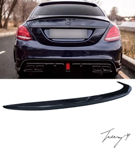 Mercedes C Class W205 AMG Line & C63 Gloss Black Rear Spoiler 2014-2018 Saloon - Picture 1 of 5