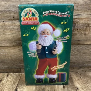 Vintage 1999 Rock a Long Babbo Natale canta e balla su in casa nuovo con scatola - Foto 1 di 10