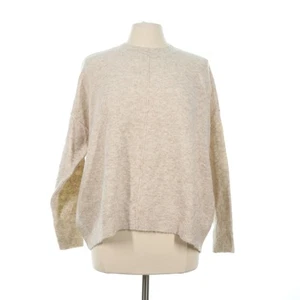 Suéter para mujer Vince Camuto beige de gran tamaño cuello redondo - talla mediana - Imagen 1 de 7