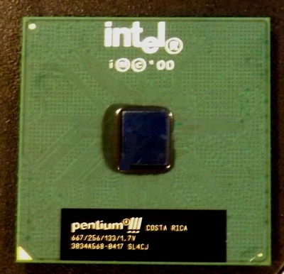 Coppermine 667 Intel Pentium III 667/256/133/1.7V, SL4CJ Socket 370 - Image 1 of 2