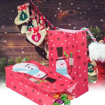  20 Pcs Mini Papiertüten Mitgebseltütchen Weihnachten Süßwarenbeutel - Bild 1 von 4