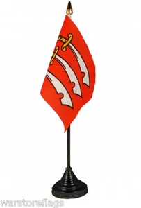 ESSEX desktop TABLE FLAG Colchester Harlow Basildon - Foto 1 di 1