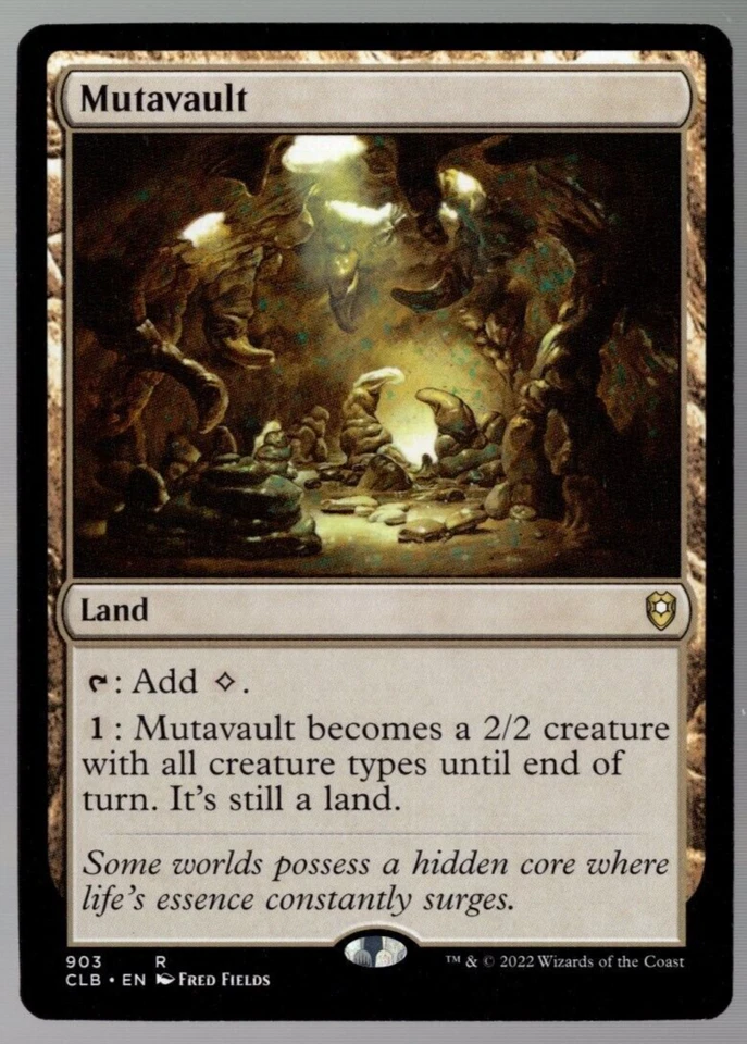 Mutavault 903 Non Foil Rare Baldur's Gate Magic The Gathering Near Mint - Image 1 of 2