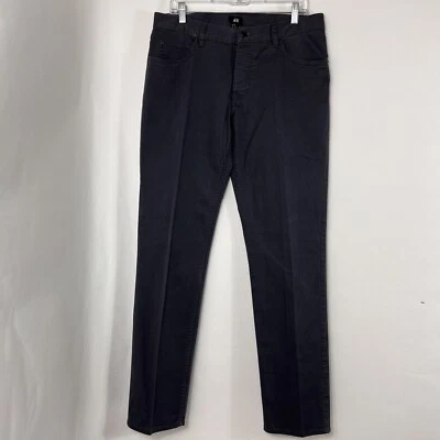 H&M Pants Men's Size 32 Gray Slim Straight Cotton Blend Stretch Casual Dress - Image 1 of 4