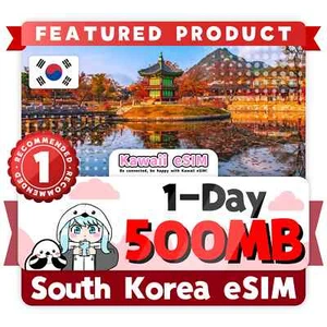 South Korea eSIM 1-Day Plan | Instant Activation | Trial Price for Travelers - Picture 1 of 1