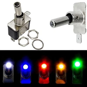 Stainless steel Rocker switch 12V 20A with LED Metal Toggle switch - Picture 1 of 6
