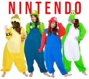 SAZAC Nintendo Kigurumi Fleece Cosplay Costume Halloween One Size Adult Japan - Picture 1 of 9