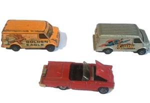 Vintage Corgi Juniors Van Supervan US Golden Eagle Ford Thunderbird Orange Red - Picture 1 of 12