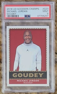 HOF Michael Jordan 2018 Upper Deck Goodwin Champ Goudey #G23 PSA 9 MINT - Picture 1 of 4