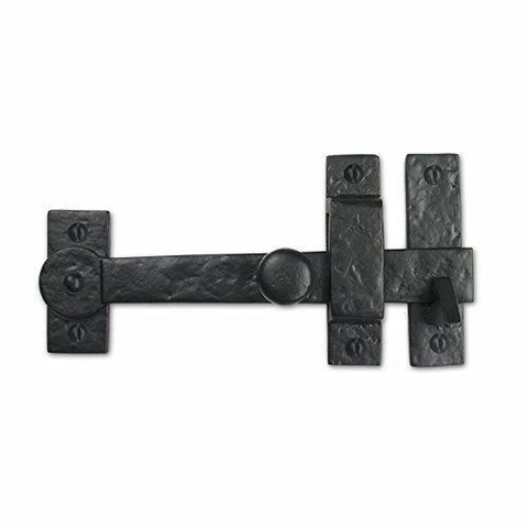 Iron Valley - 7.5" Gate Drop Bar w/Knob (Lever Latch) - Solid Cast Iron Cover