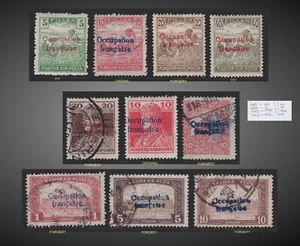 1919 HUNGARY - ARAD ISSUES MINT H-LH , USED ORIGINAL & FORGERIES SCT.1N3,5,9,22 - Picture 1 of 1