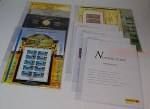 Numisblätter 2011, 1-6 mit Beiblättern, inkl. 10 Euro Münzen, Stempelglanz - Bild 1 von 8