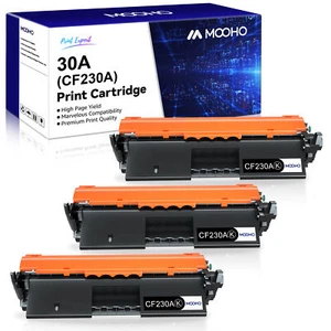 3x Black Toner Cartridges CF230A For HP Imageclass ic LBP161 MF263dn MF264dw - Picture 1 of 5