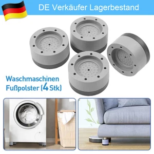 4 Stk Waschmaschinen Unterlage Gummimatte Antirutsch Antivibration Trockner Bad - Bild 1 von 8