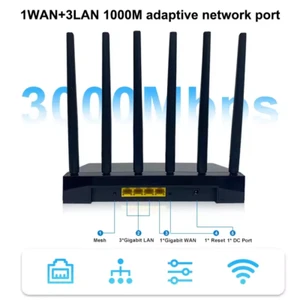 AX3000 Wi-Fi 6 3000Mbs Router Mesh Repeater WIFI Wireless Extender Gaming Router - Picture 1 of 5