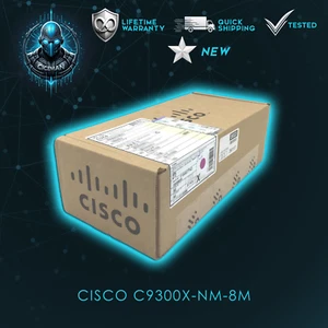 NEW CISCO C9300X-NM-8M - Catalyst 9300 8 x mGig Module LIFETIME WARRANTY - Picture 1 of 2