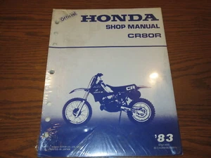 1983 83 HONDA CR80R CR 80 R OWNERS SERVICE REPAIR SHOP OEM MANUAL 61GC400 SW42H - Picture 1 of 5