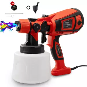 Electric Spray Gun Car Paint Spray Gun Wall Furniture Repair Gun 1.8mm Nozzle - Picture 1 of 7