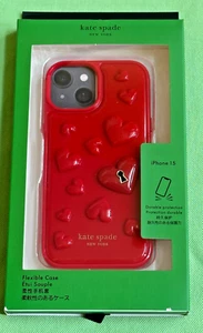 KATE SPADE KEY TO MY HEART IPHONE 15 CASE:NIB HEARTS - Picture 1 of 9