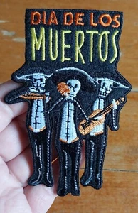 DIA DE LOS MUERTOS DREI MARIACHIS Tag der Toten MOTORRAD BIKER PATCH - Bild 1 von 4