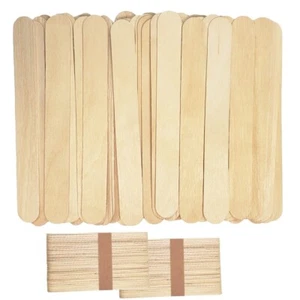 1000 palos de depilación grandes de madera, palo aplicador de cera depilación, artesanía 6 pulgadas - Imagen 1 de 6