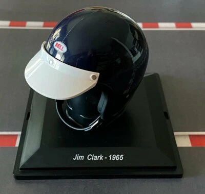 RARE NEW 1:5 Casco Helmet F1 - JIM CLARK 1965 W.C. SPARK no Minichamps - Immagine 1 di 4