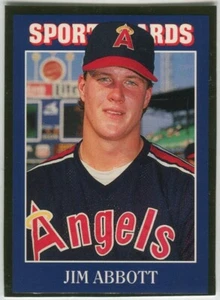 1992 Allan Kaye's Sports Cards News Magazine #23 Jim Abbott California Angels - Picture 1 of 2