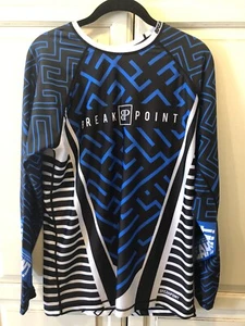 T-shirt Break Point XL manica lunga logo atletica costruita per inviare logo XL geometria - Foto 1 di 11