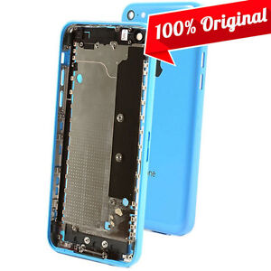 100% Original Apple iPhone 5C Blue Back Cover Mid Frame Housing Battery Door