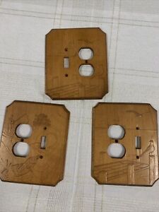 Handcarved Wooden Switch And Plug Cover