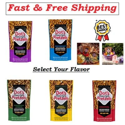 Dot's Pretzels Seasoned Pretzel Twists, Healthy Kids Snacks, 16oz, Select Flavor - Image 1 of 4