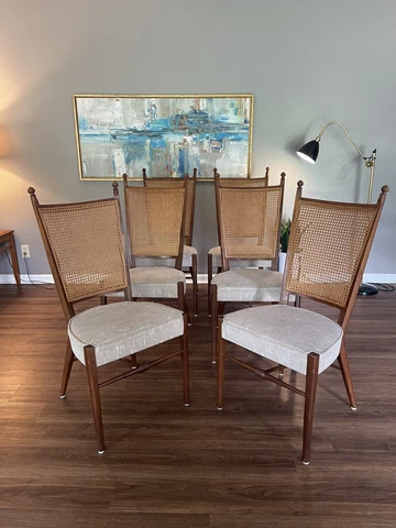 MCM RARE Vintage Kipp Stewart for Drexel Declaration Party Dining chairs-6 Cover