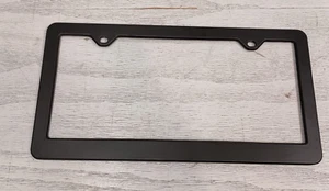 Black Metal License Plate Frame Custom Accessories Inc. - Picture 1 of 3