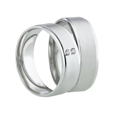 Partnerringe Verlobungsringe Eheringe Silberringe 925 Gravur  Freundschaftsringe - Bild 1 von 4