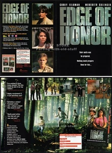 EDGE OF HONOR__Original 1991 Trade AD / ADVERT__Meredith Salenger_Corey Feldman - Picture 1 of 3