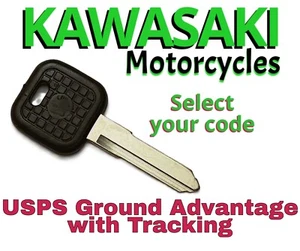 Kawasaki Motorcycle Keys Replacement Key Cut to Code A132321-A141344 - Imagen 1 de 1
