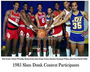 NBA 1985 Slam Dunk Teilnehmer Rookie Michael Jordan 8 x 10 Foto Bild - Bild 1 von 1