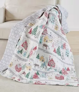 Levtex Joulset Holiday Reversible Quilted Throw, 50" X 60" T4103964 - Picture 1 of 5