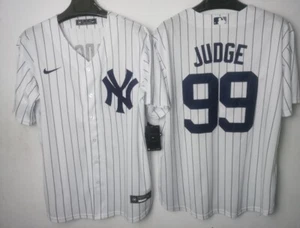 NWT-LARGE-Men's New York YANKEES AARON JUDGE Nike HOME WHITE Replica Jersey #99 - Picture 1 of 1