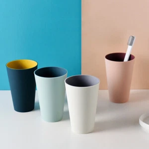 Cepillo de dientes taza estudiantes amantes cepillado simple baño enjuague bucal - Imagen 1 de 11