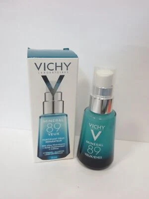 VICHY MINERAL 89 FORTIFICADOR REPARADOR DE OLHOS 0,51 OZ NOVO COM ETIQUETAS - Imagem 1 de 4