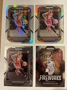 Brandon Miller RC Lot - Hyper, Silver Prizm, Base, Fireworks 2023 PaniniPrizm DP - Picture 1 of 3